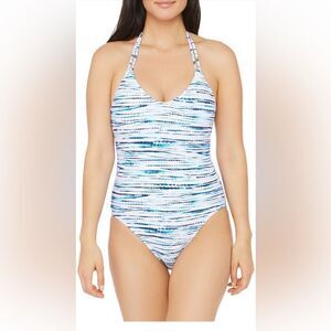 La Blanca Women’s tidal halter underwear one piece swimsuit size 14 , NWT